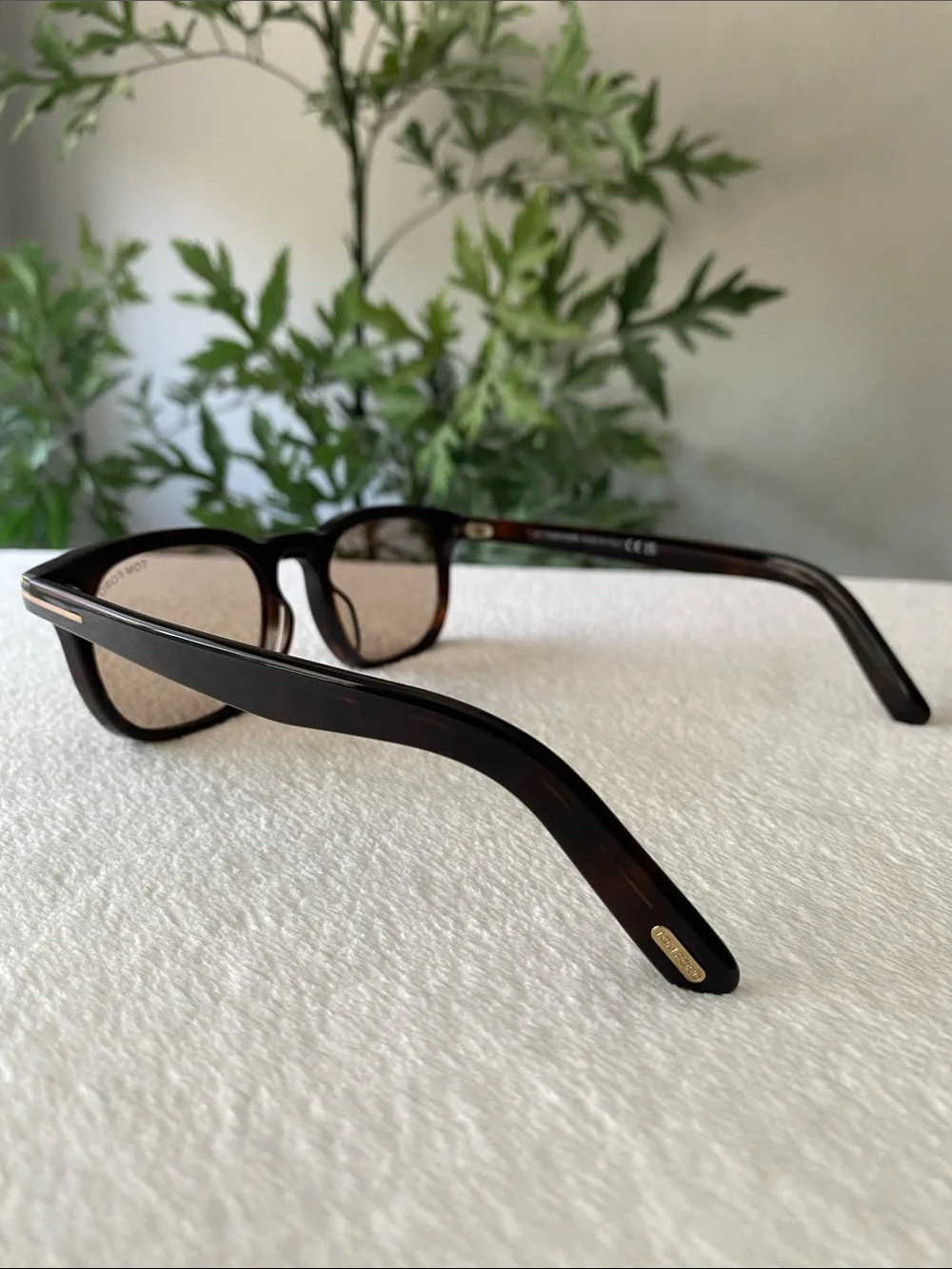 Tom Ford Square Sunglasses | TF1122D, Dark Havana/Light Brown
